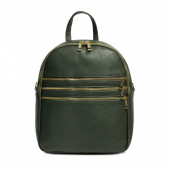 Rucsac din piele naturala, model DiAmanti Salvo Verde Scuro